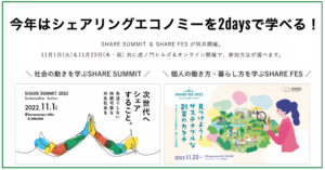SHARE SUMMIT 2022・SHARE FES 2022 メディア掲載一覧（随時更新）