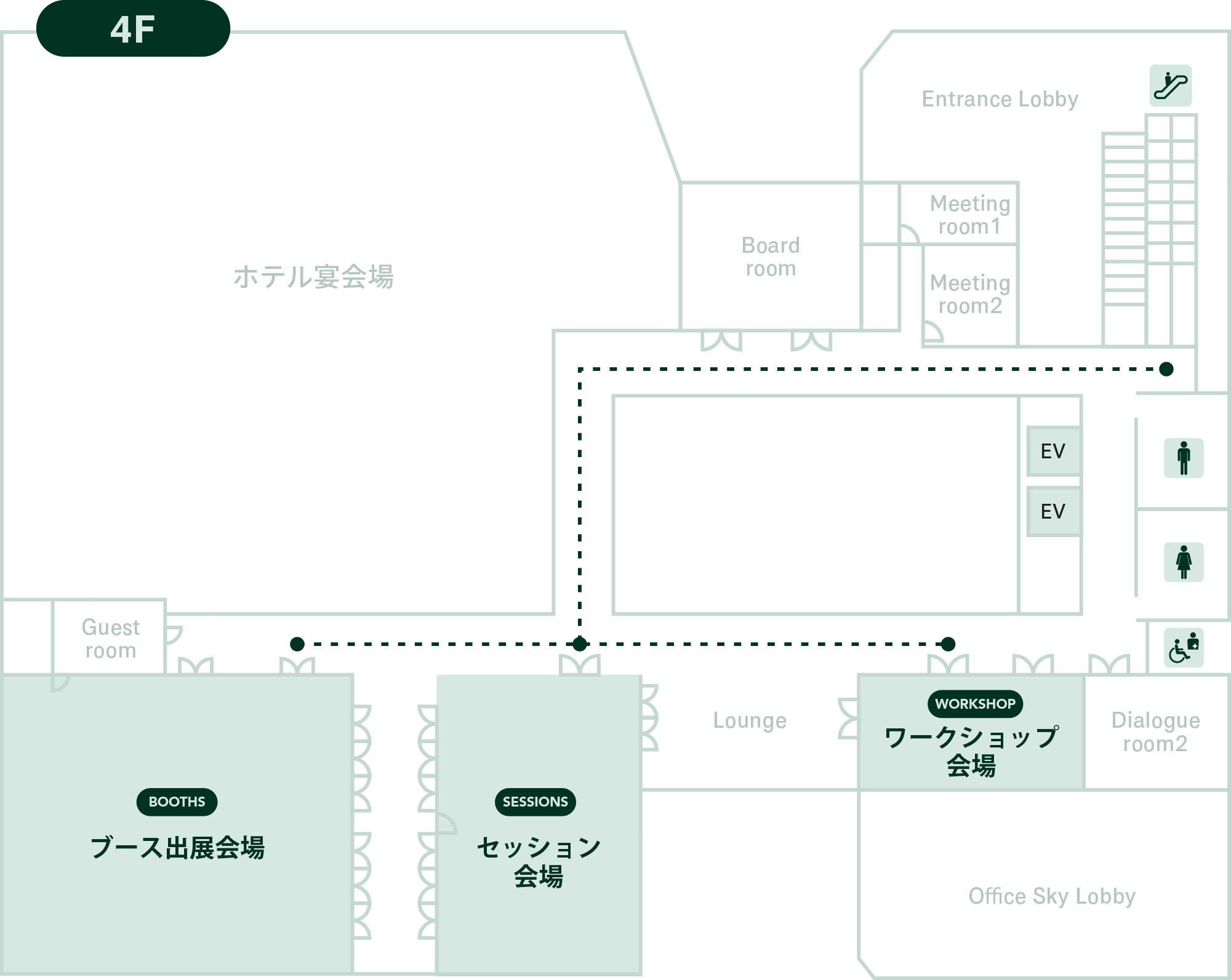会場のフロアマップ