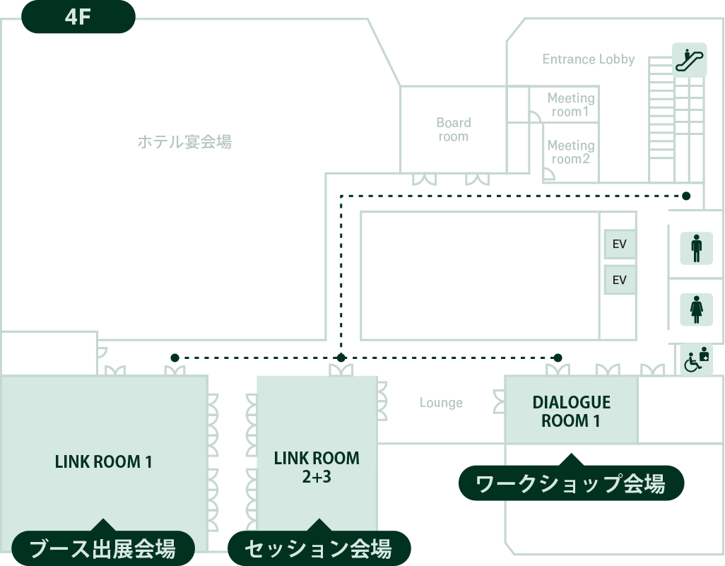 会場のフロアマップ